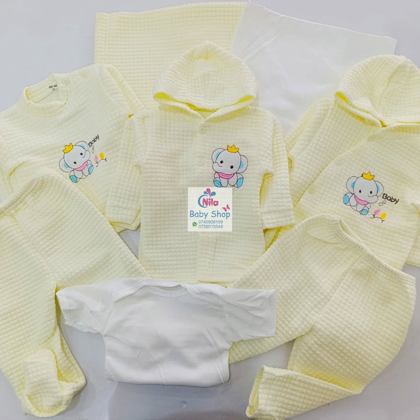 8PCS Newborn Baby Cotton Receiving Set | Soft, Warm & Comfortable Clothes with Cartoon Prints | 0–12 Months, Unisex Baby Outfit 
Anti-shrink, Anti-Wrinkle, Plus Size