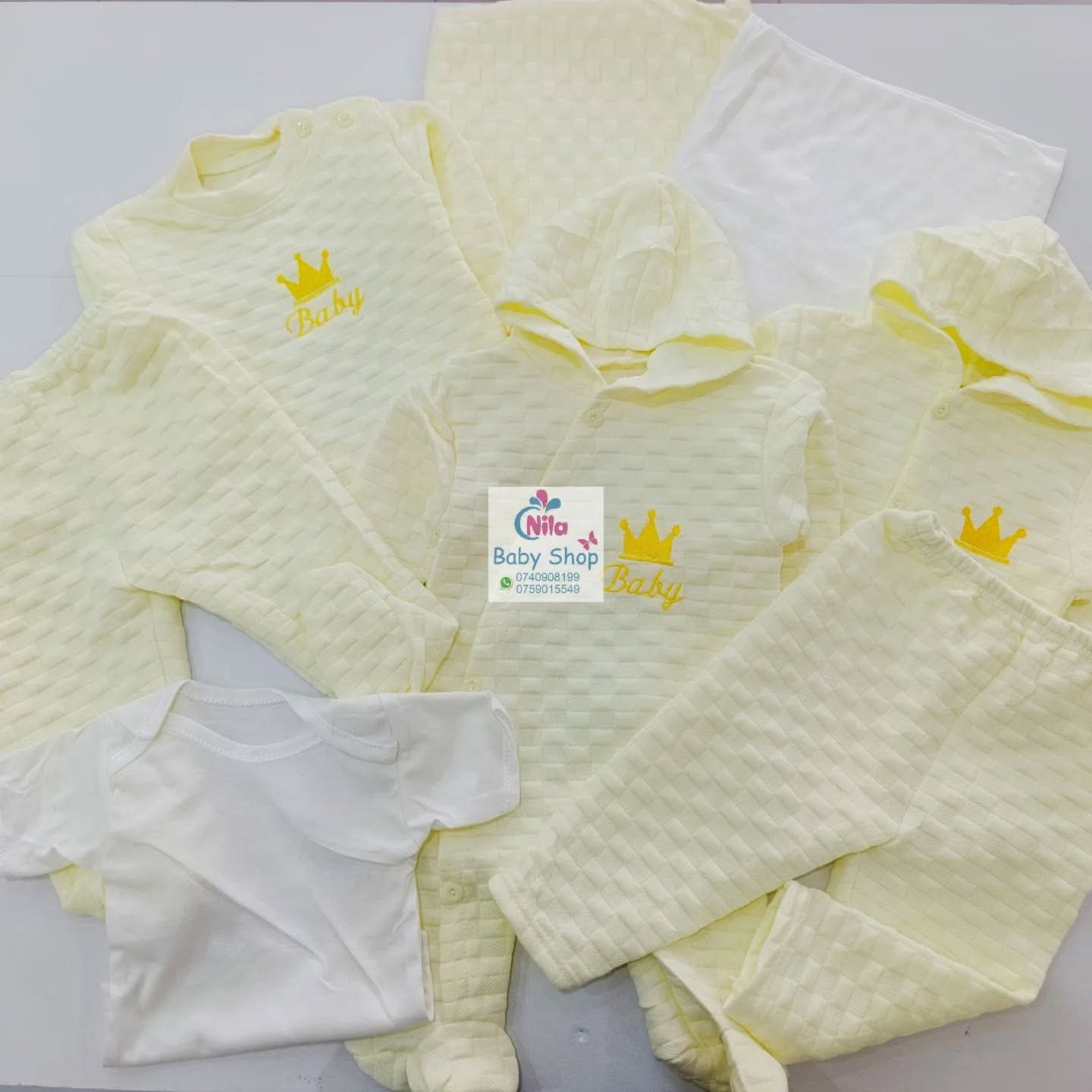 8PCS Newborn Baby Cotton Receiving Set | Soft, Warm & Comfortable Clothes with Cartoon Prints | 0–12 Months, Unisex Baby Outfit 
Anti-shrink, Anti-Wrinkle, Plus Size