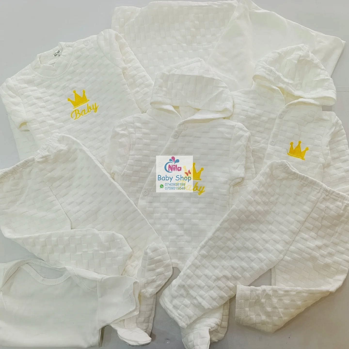 8PCS Newborn Baby Cotton Receiving Set | Soft, Warm & Comfortable Clothes with Cartoon Prints | 0–12 Months, Unisex Baby Outfit 
Anti-shrink, Anti-Wrinkle, Plus Size