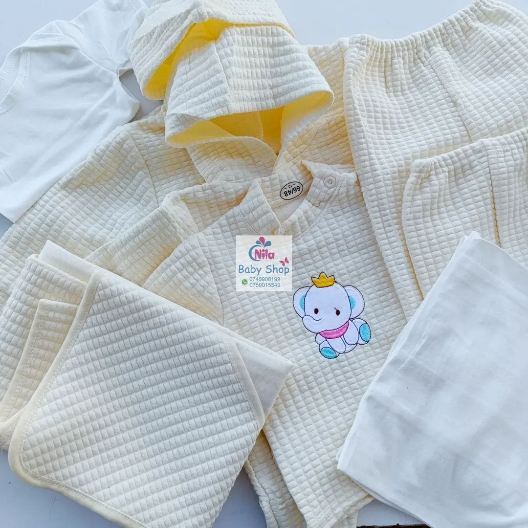8PCS Newborn Baby Cotton Receiving Set | Soft, Warm & Comfortable Clothes with Cartoon Prints | 0–12 Months, Unisex Baby Outfit 
Anti-shrink, Anti-Wrinkle, Plus Size