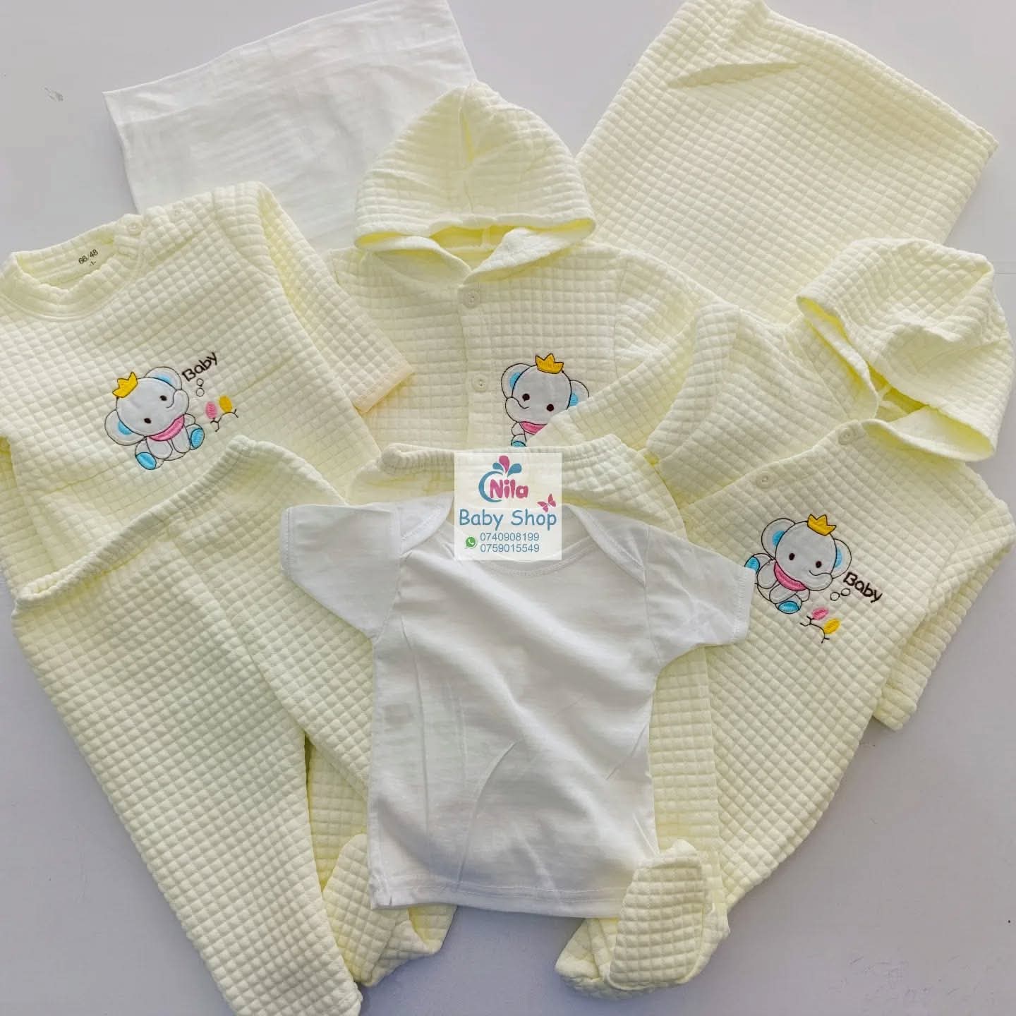 8PCS Newborn Baby Cotton Receiving Set | Soft, Warm & Comfortable Clothes with Cartoon Prints | 0–12 Months, Unisex Baby Outfit 
Anti-shrink, Anti-Wrinkle, Plus Size