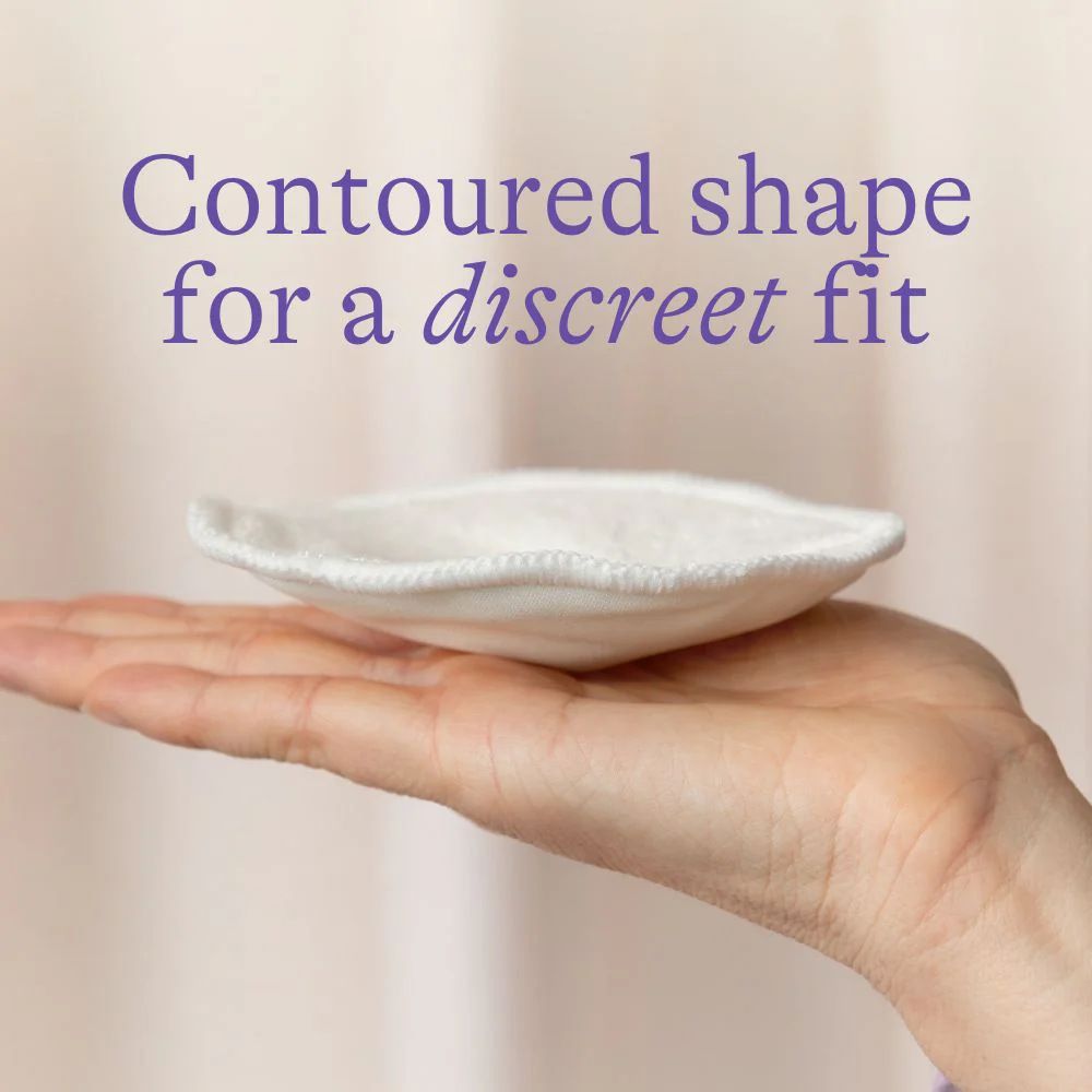 Leak-Proof Cotton Breast Pads | Soft Reusable Nursing Pads | Washable, Padded & Absorbent Breastfeeding Pads | Gentle, Eco-Friendly Comfort for Moms Washable Organic Bamboo