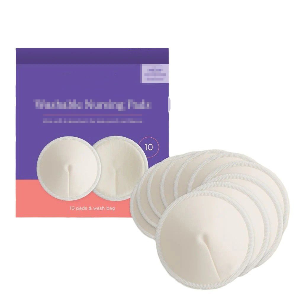 Leak-Proof Cotton Breast Pads | Soft Reusable Nursing Pads | Washable, Padded & Absorbent Breastfeeding Pads | Gentle, Eco-Friendly Comfort for Moms Washable Organic Bamboo