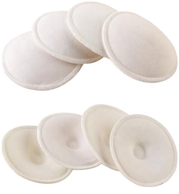 Leak-Proof Cotton Breast Pads | Soft Reusable Nursing Pads | Washable, Padded & Absorbent Breastfeeding Pads | Gentle, Eco-Friendly Comfort for Moms Washable Organic Bamboo