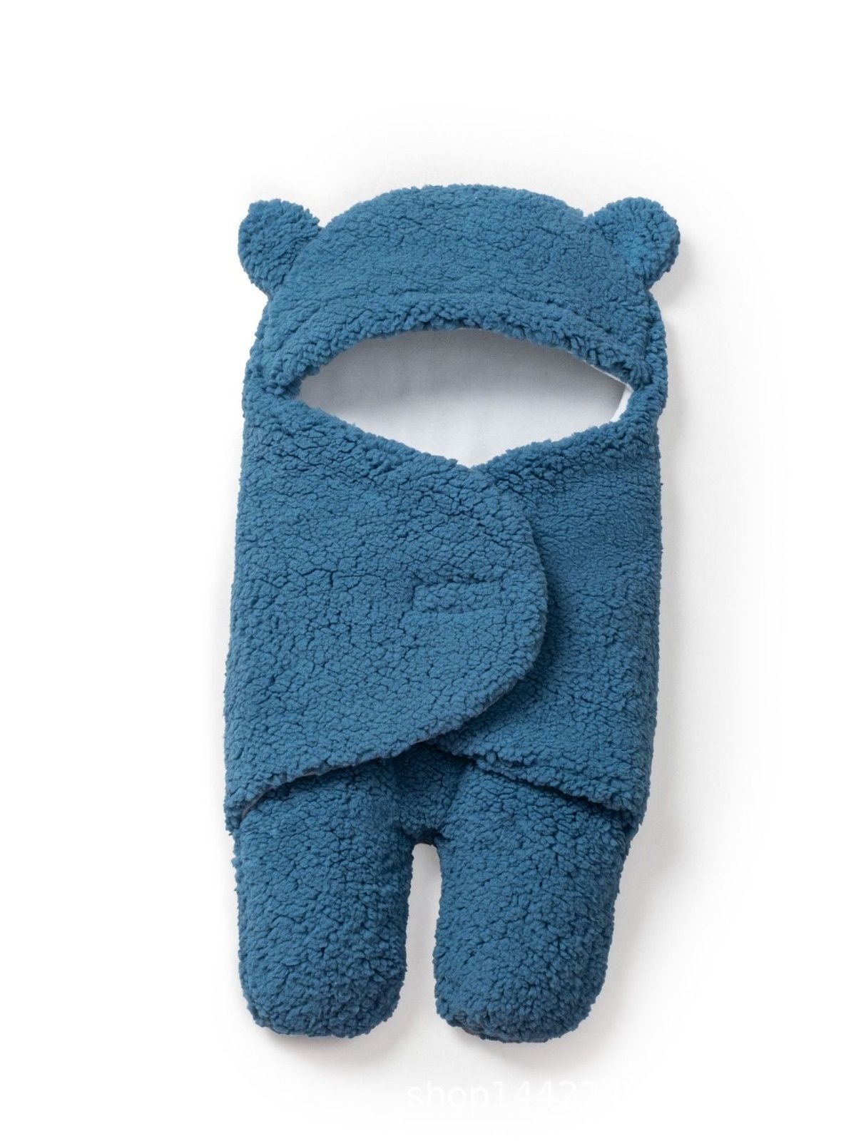 Warm Soft Baby Swaddle Shawl Blanket | Hooded Newborn Sleeping Wrap | Ultra-Cozy Fleece Baby Swaddle for Cold Weather (Boys & Girls)