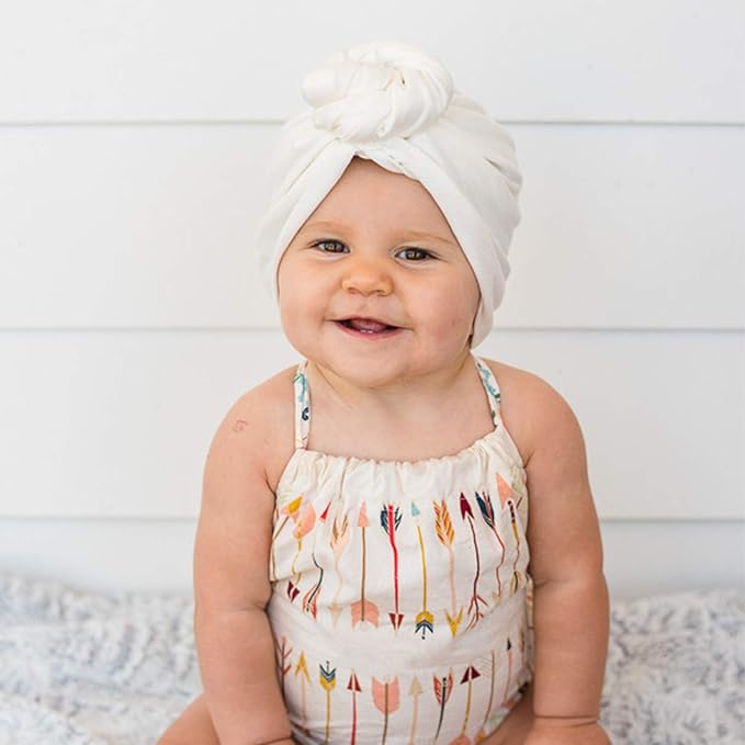 Fashion Most Beautiful Donut Cotton Kids Girls Headbands Baby Turban Baby Turban Hats Turban Bun Knot Baby Infant Beanie Baby Girl Soft Cute Toddler Cap