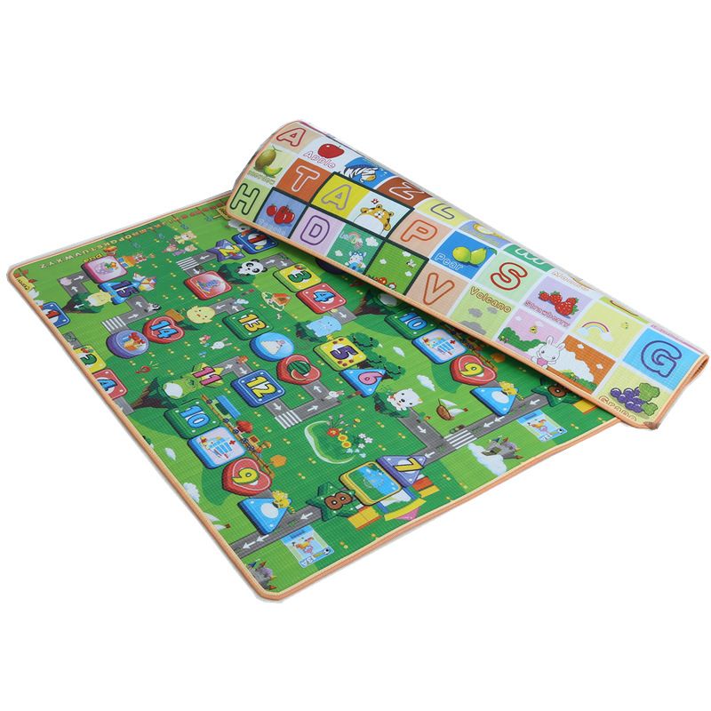 Kids Playmats/Crawling mats 1.8X2M (Vinyl Waterproof) Baby Activity Foam Floor Play Mat Children Crawling Playmat Carpet Kids Educational playmats for toddlers