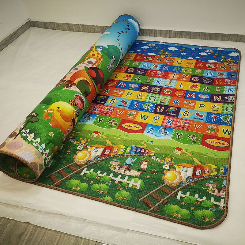 Kids Playmats/Crawling mats 1.8X2M (Vinyl Waterproof) Baby Activity Foam Floor Play Mat Children Crawling Playmat Carpet Kids Educational playmats for toddlers