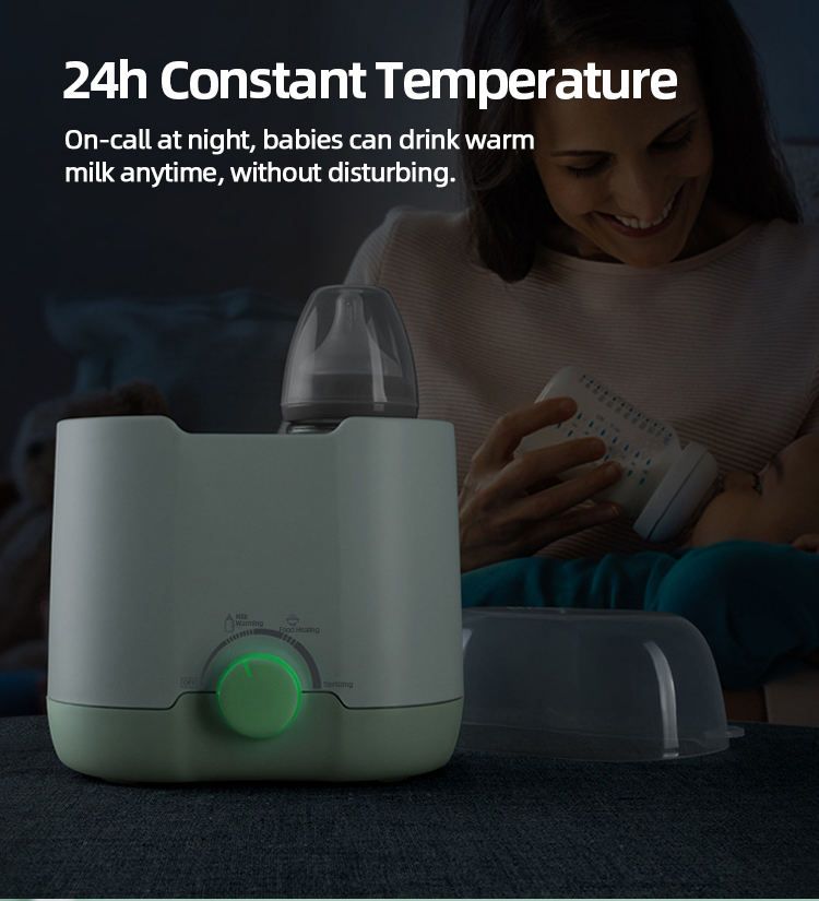Double Bottle Milk Warmer Electric Baby Bottle Warmer, Sterilizer, and Food Heater for Nutritious Baby Meals Milk Warmer Two-in-one Baby Automatic Warm Milk Warmer Bottle Heating Intelligent Thermosta
