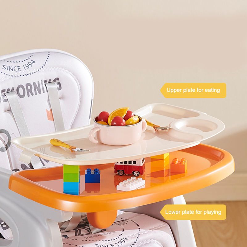 3 in 1 Baby High Chair Convertible Baby Dining Chair Anti-slip Plastic Feeding Chairs for Babies Eat & Grow Convertible Separate Baby High Chairs With Table Set for Kids Dining Toddler Feeding chair