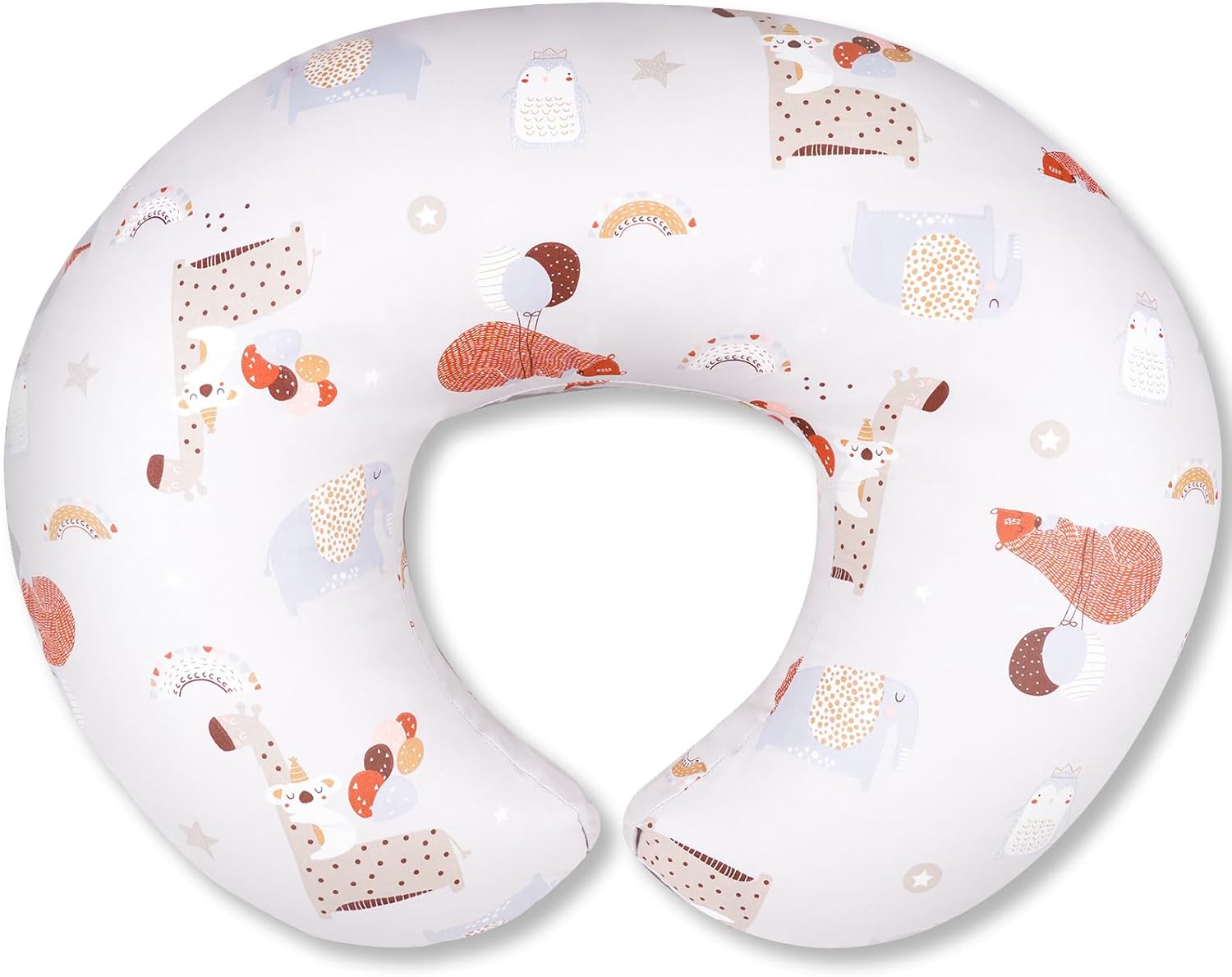 Nursing Pillow, Breastfeeding Pillow with Removable Cover, Ergonomic Breast Feeding Pillow, Baby Feeding Pillow for Mom Easier Breastfeeding Multifunctional Pillow for Feeding, Sitting & Support