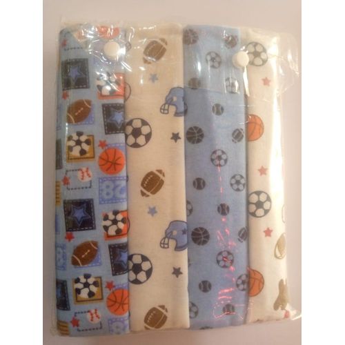 Cotton New 4pcs Set Baby Flannel Swaddle Blanket Printed Newborn Wrap Cloth Fabric on Flannel Receiving Blankets for Newborns – Soft, Warm, and Breathable Swaddles for Everyday Baby Care