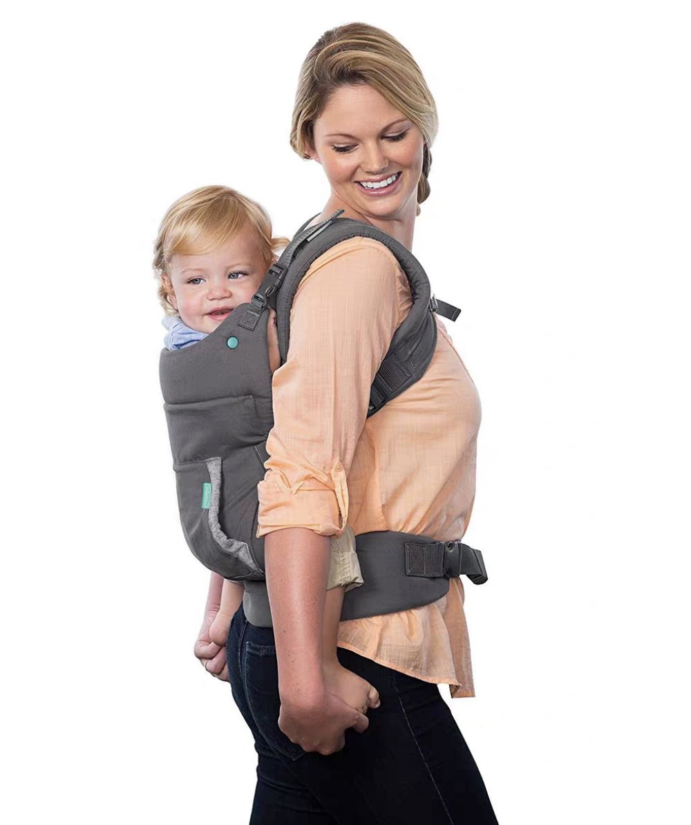 Infantino NEW Ergonomic Hoodie Baby Carrier. (Designed For Babies & Toddlers) Front Carrier for Baby Infant Carrier All Carry Position Front and Back Face-in Face
