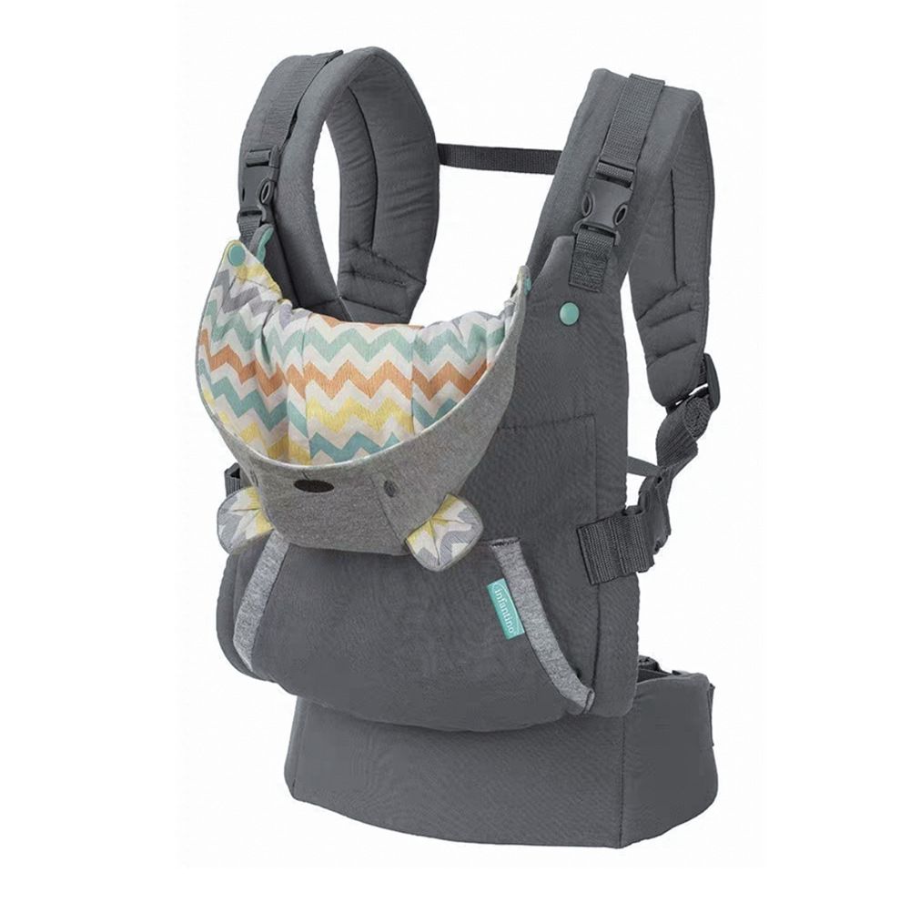 Infantino NEW Ergonomic Hoodie Baby Carrier. (Designed For Babies & Toddlers) Front Carrier for Baby Infant Carrier All Carry Position Front and Back Face-in Face