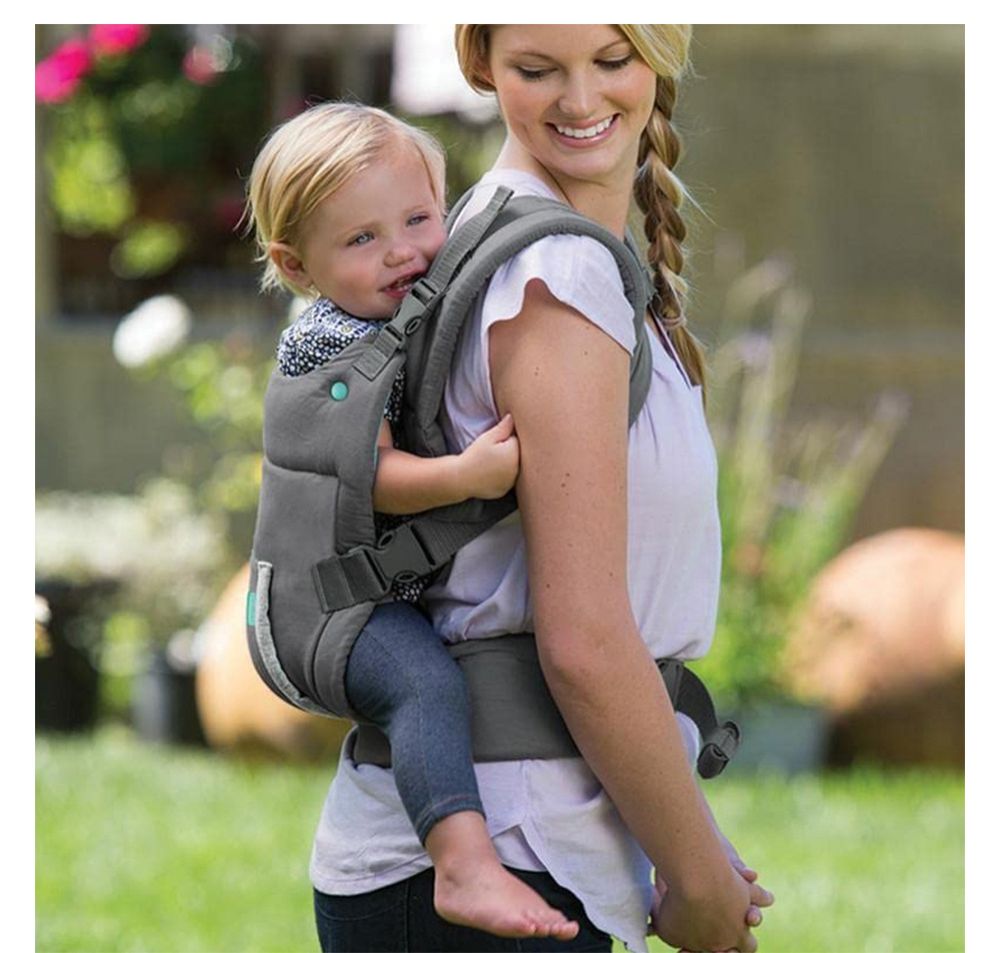 Infantino NEW Ergonomic Hoodie Baby Carrier. (Designed For Babies & Toddlers) Front Carrier for Baby Infant Carrier All Carry Position Front and Back Face-in Face