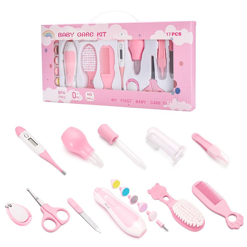13 pcs Baby Grooming Kit /Carekit Complete Newborn Grooming & Health Set with Nail Clipper, Scissors, Comb, Brush & Essentials (Safe & BPA-Free)