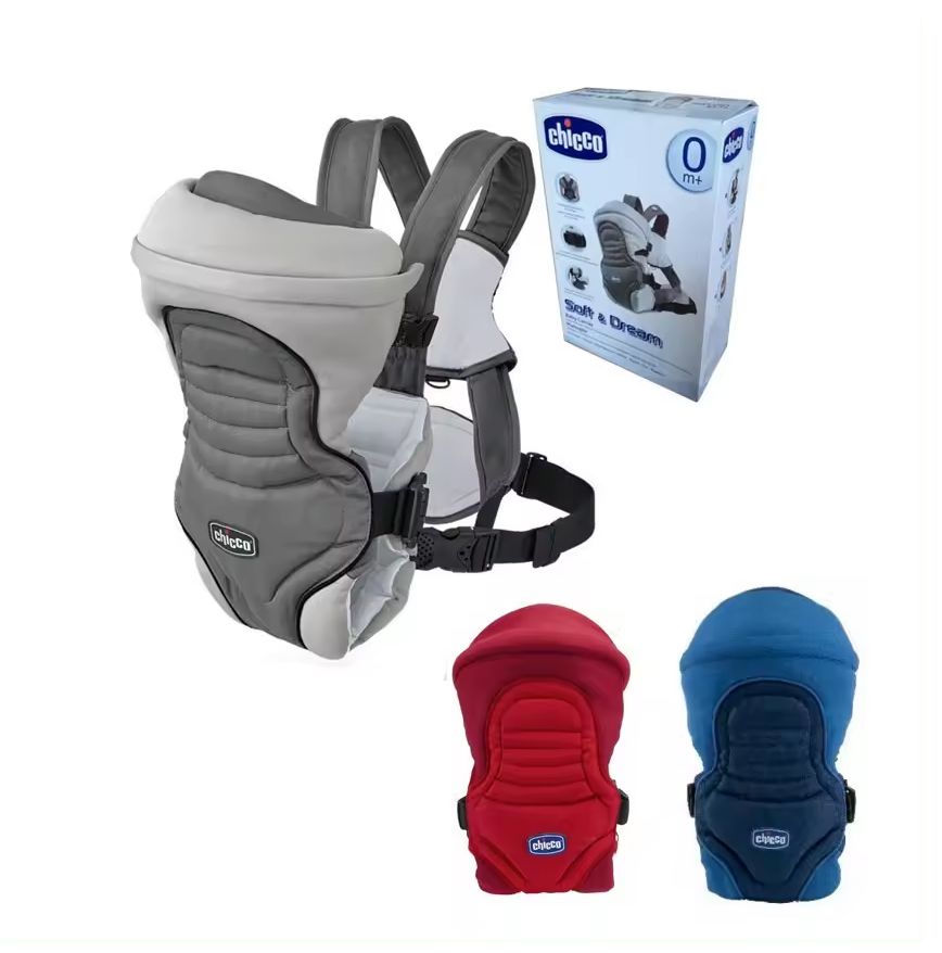 Chicco Soft and comfortable baby carrierFront and Back Baby Carrier Infant Hipseat & Newborn Stretch Wrap Hip Backpack Carriers for Newborn & Toddler