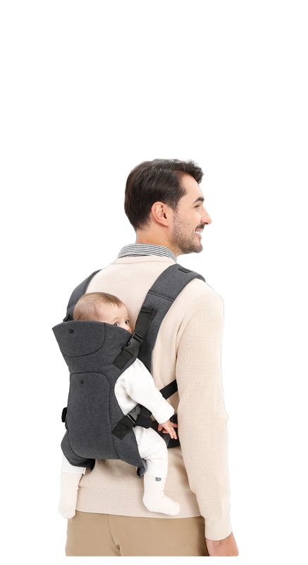 Infantino Flip Advanced 4-in-1 Baby Carrier | Ergonomic 360° Convertible Cotton Carrier for Newborns & Toddlers | Front & Back Carry Baby Sling Wrap