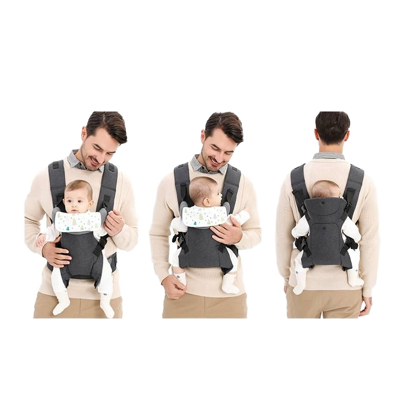 Infantino Flip Advanced 4-in-1 Baby Carrier | Ergonomic 360° Convertible Cotton Carrier for Newborns & Toddlers | Front & Back Carry Baby Sling Wrap
