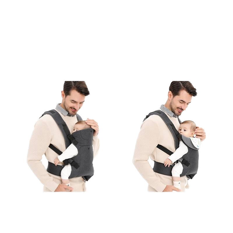 Infantino Flip Advanced 4-in-1 Baby Carrier | Ergonomic 360° Convertible Cotton Carrier for Newborns & Toddlers | Front & Back Carry Baby Sling Wrap