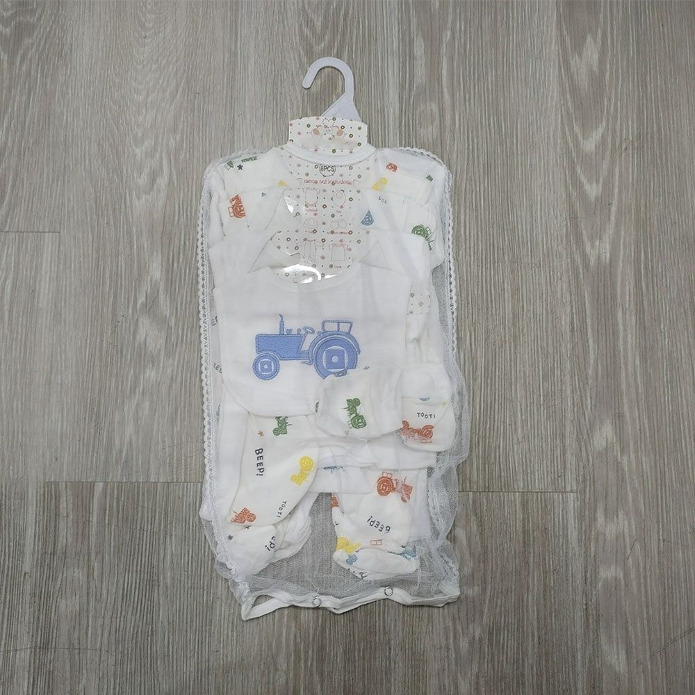 8 Pieces NewBorn Infant Baby Girl Boys Clothes Romper Set Baby Outfits Cute Baby Girl /Boy/unisex Clothing Sets With Hanger 8 PC's receiving set cotton made from a soft and gentle 100% cotton