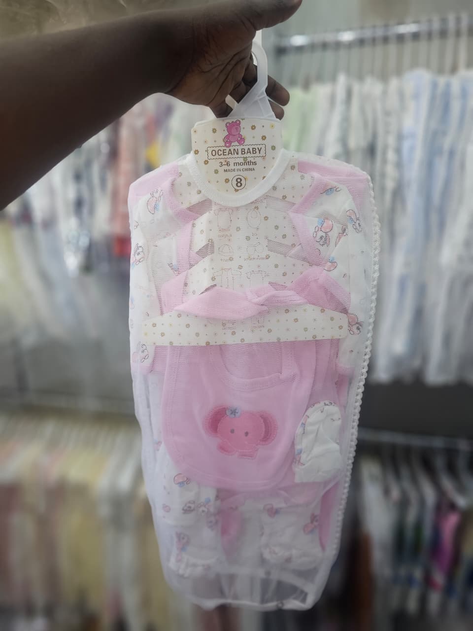 8 Pieces NewBorn Infant Baby Girl Boys Clothes Romper Set Baby Outfits Cute Baby Girl /Boy/unisex Clothing Sets With Hanger 8 PC's receiving set cotton made from a soft and gentle 100% cotton