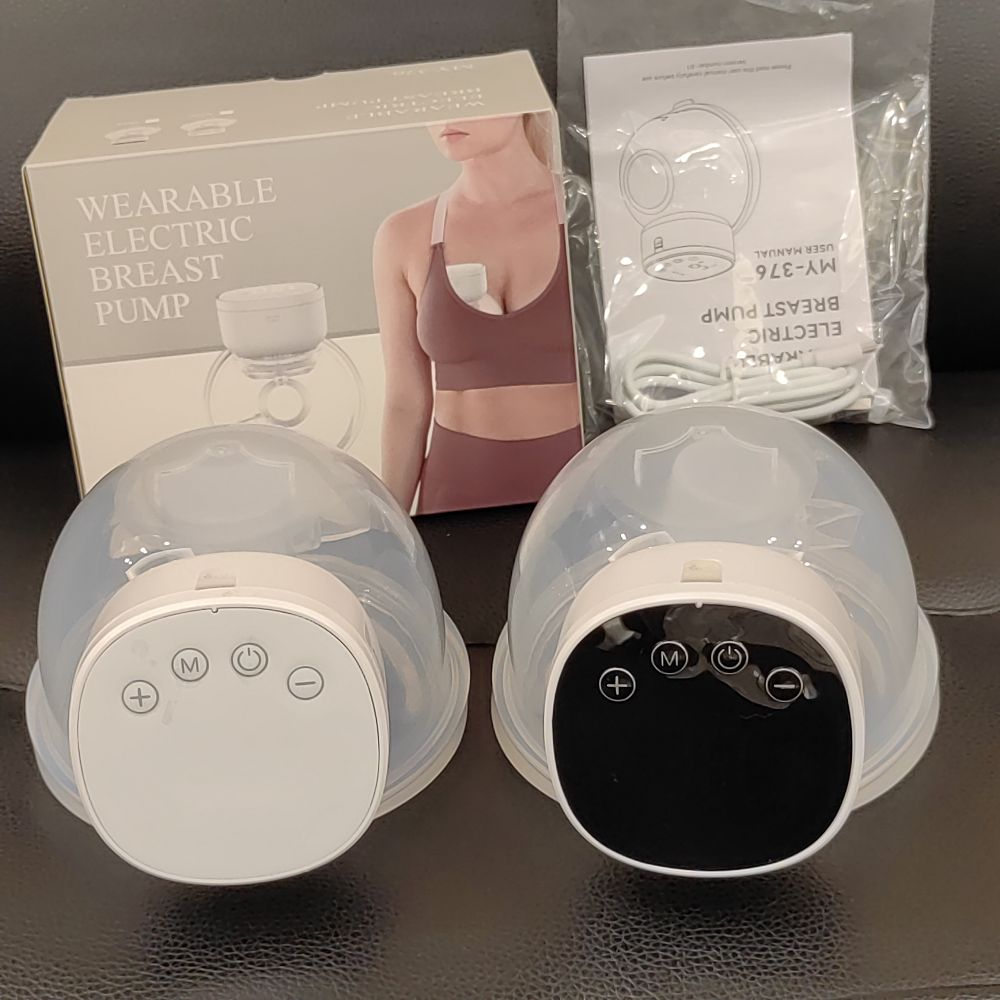 Smart Wearable Invisible Electric Breast Pump Portable High Suction Rechargeable Extractors Hands Free 3 Modes & 12 Levels Low Noise Milk Pump BPA FREE