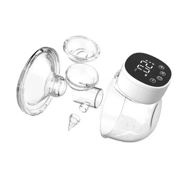 Smart Wearable Invisible Electric Breast Pump Portable High Suction Rechargeable Extractors Hands Free 3 Modes & 12 Levels Low Noise Milk Pump BPA FREE