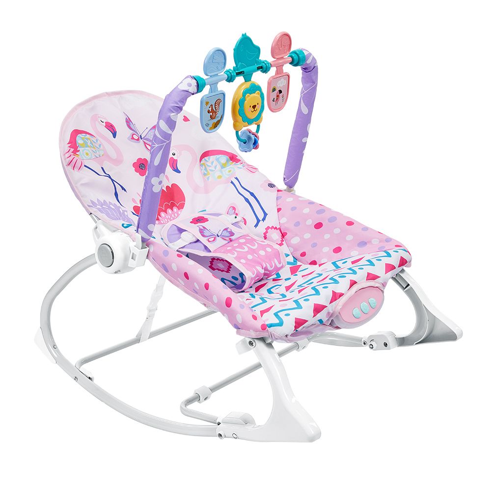 Mom Easy Baby Swing Cradle Electric Bed & infant toToddler Rocker Chair Music Comfortable Plastic Rocking Chair Bedtime Playtime Baby Toy with music