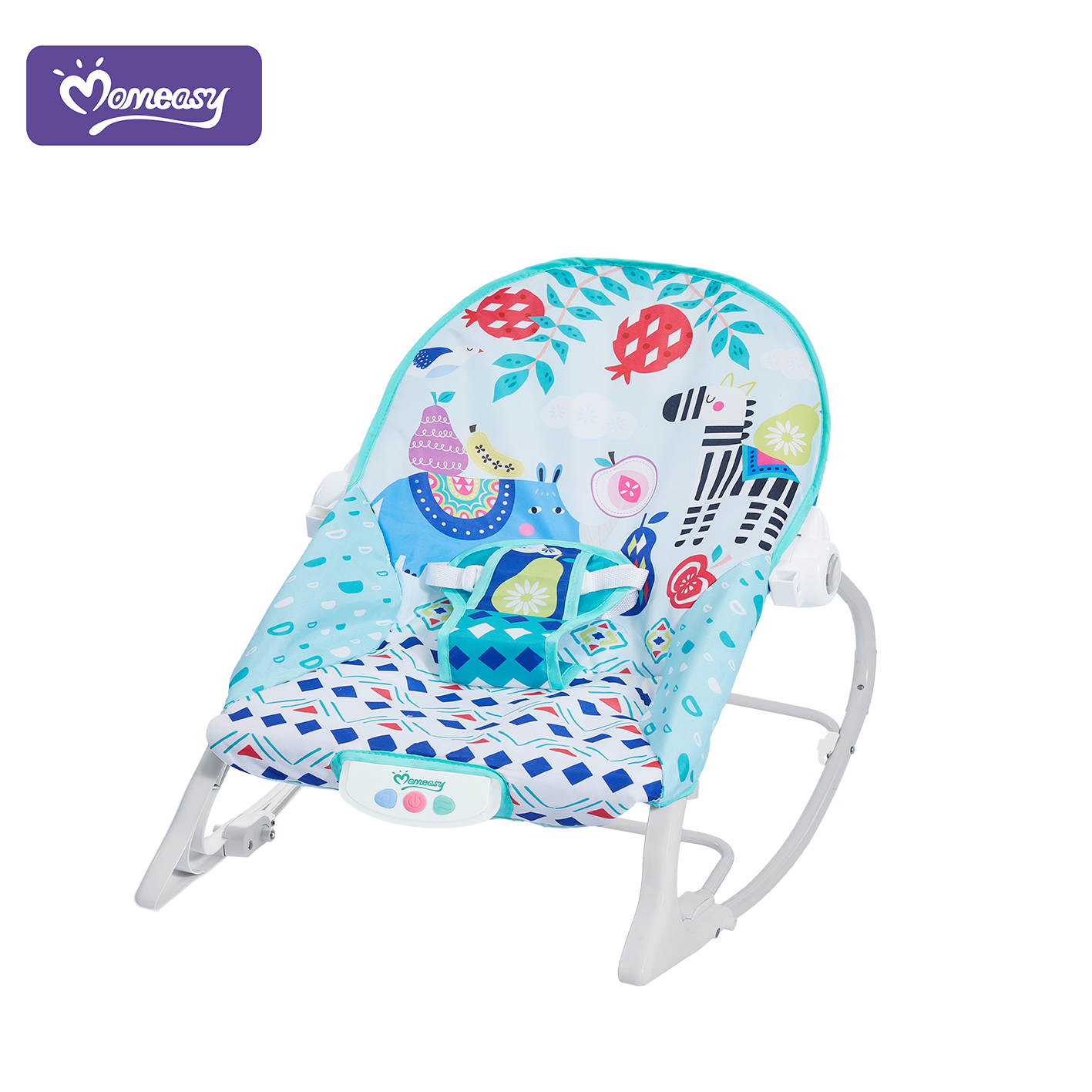 Mom Easy Baby Swing Cradle Electric Bed & infant toToddler Rocker Chair Music Comfortable Plastic Rocking Chair Bedtime Playtime Baby Toy with music
