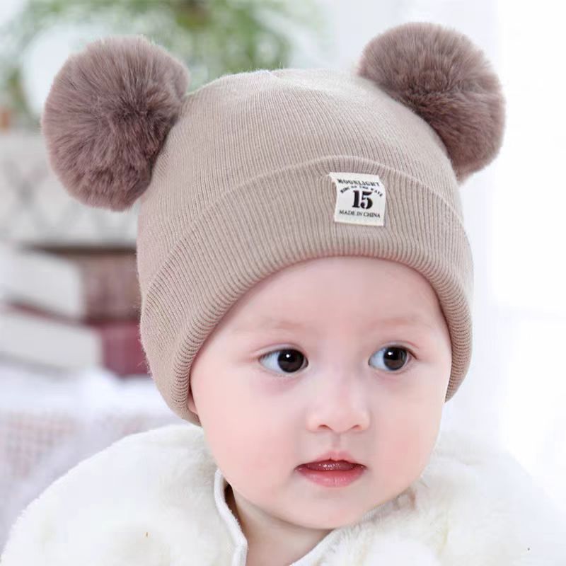 Kids Winter Hat and Scarf Set Warm Knitted Beanie Neck Warmer Soft Boys Girls