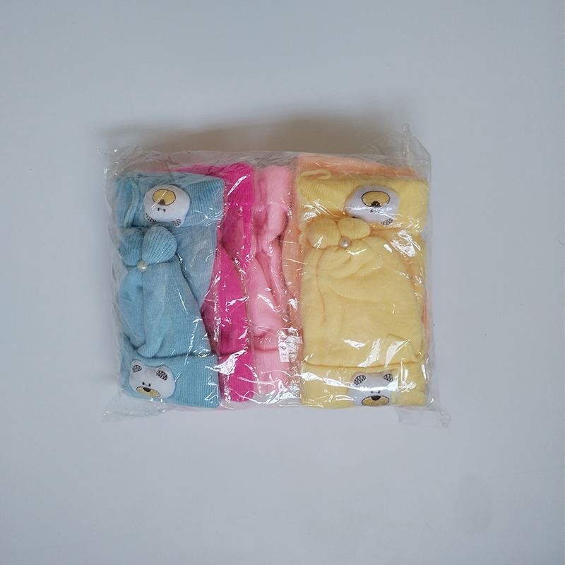 Newborn Baby Cap Soft Knitted Beanie Warm Toddler Hat Boys Girls Winter Cap 0–24 Months