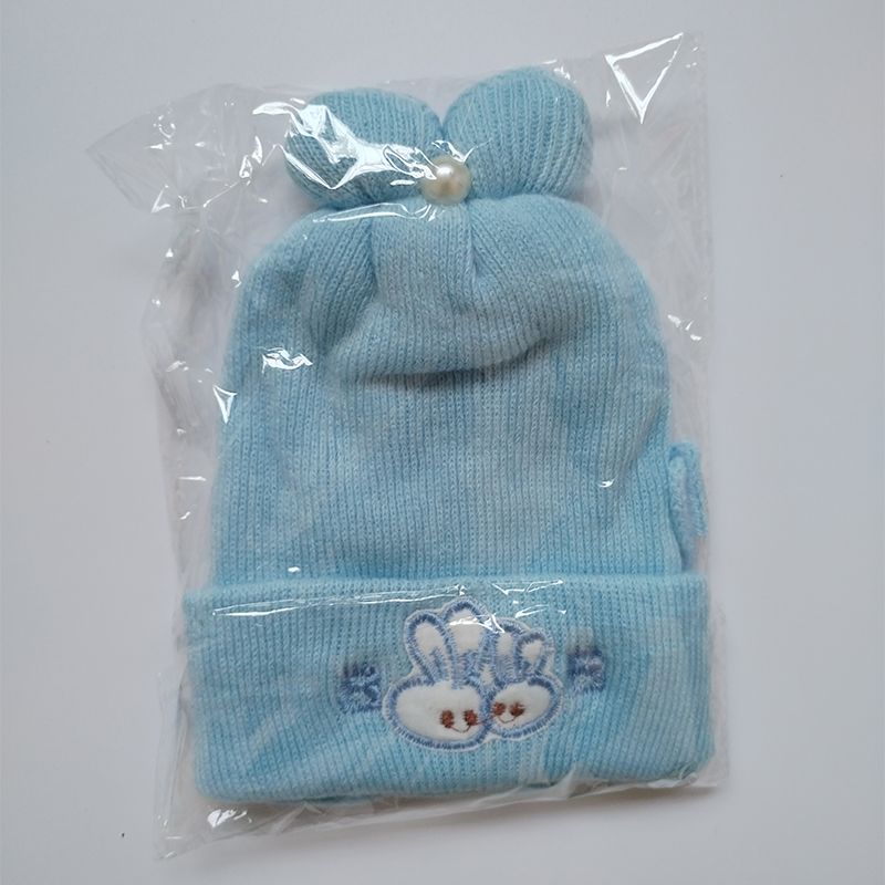 Newborn Baby Cap Soft Knitted Beanie Warm Toddler Hat Boys Girls Winter Cap 0–24 Months