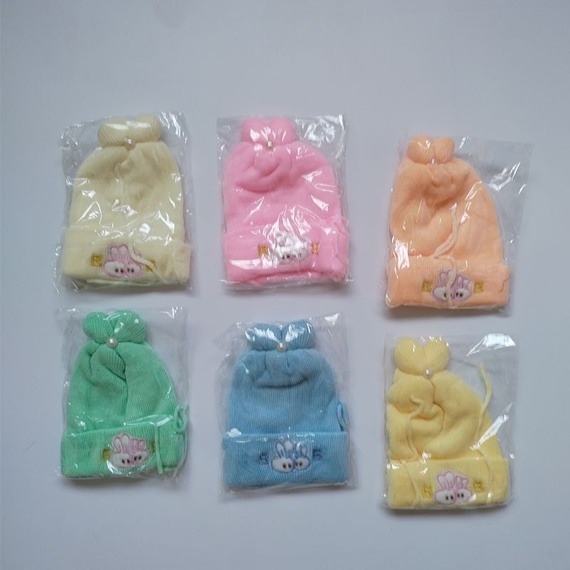 Newborn Baby Cap Soft Knitted Beanie Warm Toddler Hat Boys Girls Winter Cap 0–24 Months