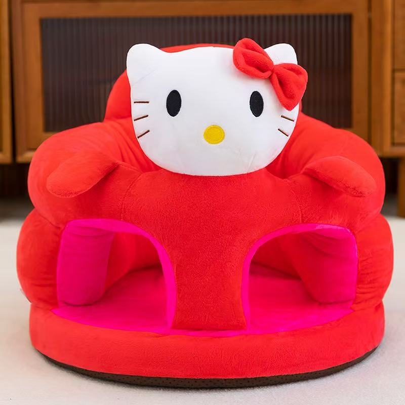 Comfy Baby Support Sit Me Up Pillow Suitable For Babies Age 4 Months And Above (ASSORTED CARTOON DECORATION ON THE FRONT PART) Plush Seat Training Cushion | Soft Infant Sitting Chair with Cute Cartoon