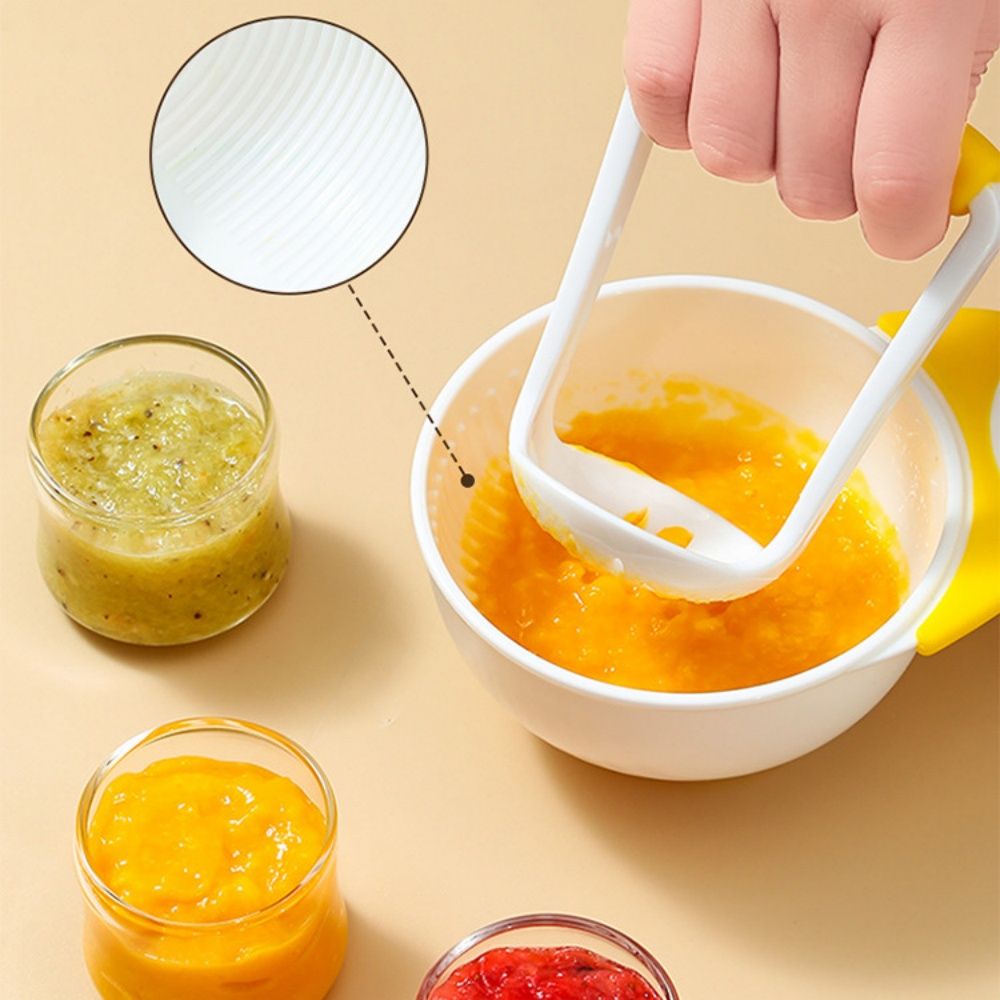 Baby Food Masher & Bowl Set | Easy Weaning Tool for Boys, Girls & Unisex | Portable, BPA-Free Masher Bowl for Homemade Baby Meals