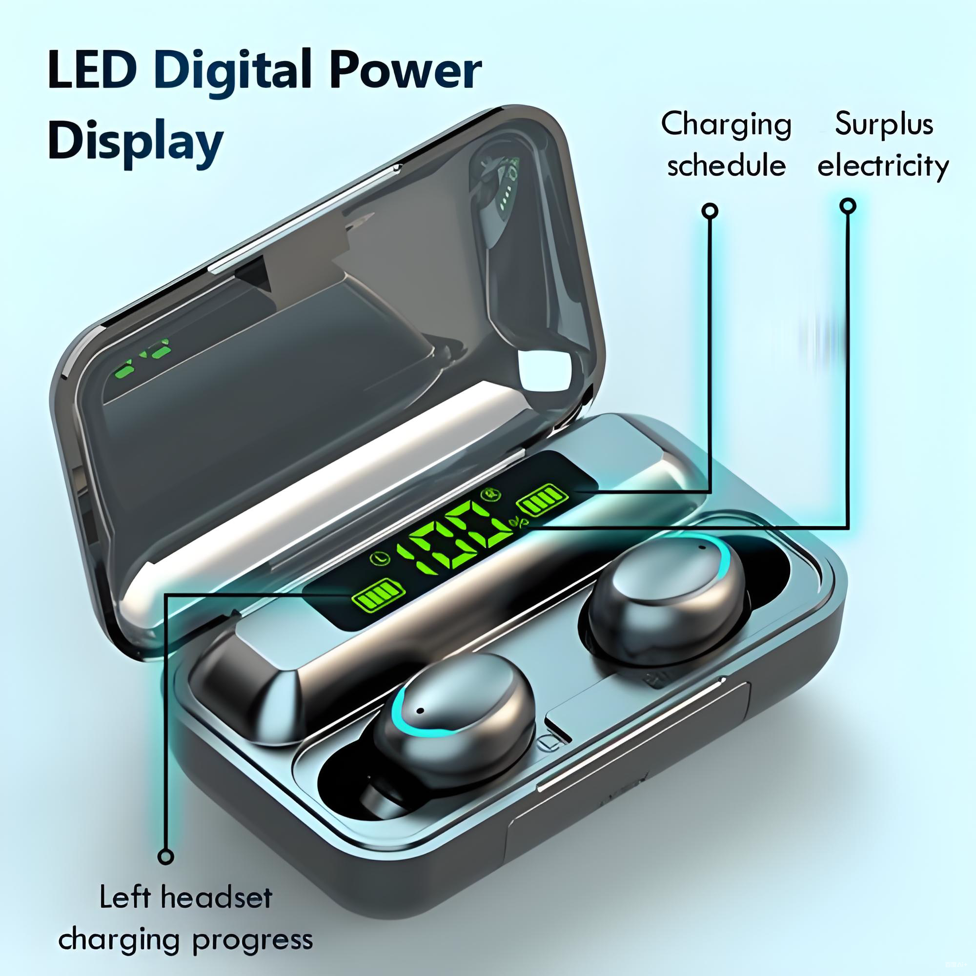 Wireless Bluetooth 5.0 Earbuds with Touch Control, Built-in Mic – HiFi Stereo Sound for Calls & Music