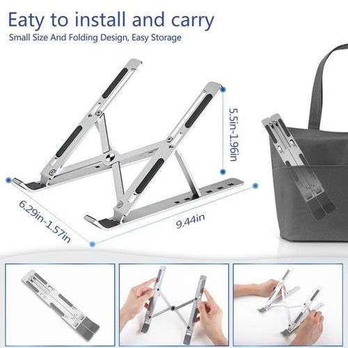 Aluminum Metal Adjustment laptop stand Foldable Adjustable Height Laptop Stand