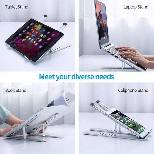 Aluminum Metal Adjustment laptop stand Foldable Adjustable Height Laptop Stand