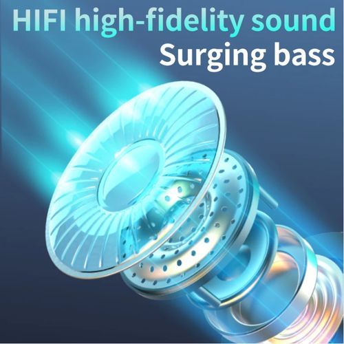 ACE ELEC Bluetooth Wireless in Ear Ear Buds Headphones,Bluetooth 5.1,USB Charger,Lossless,Digital Display, 9d Stereo Earbud Sports,Earphone,Touch,Controls,Mirror,9D Stereo,Water Proof