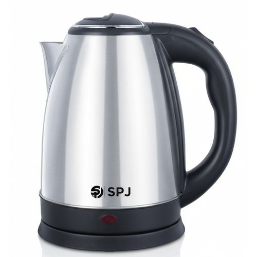 SPJ 1.8 Liter Stainless Steel Electric Cordless Kettle With 360° Swivel Base, Power Cord Storage, Auto Cut-off Function, LED Indicato