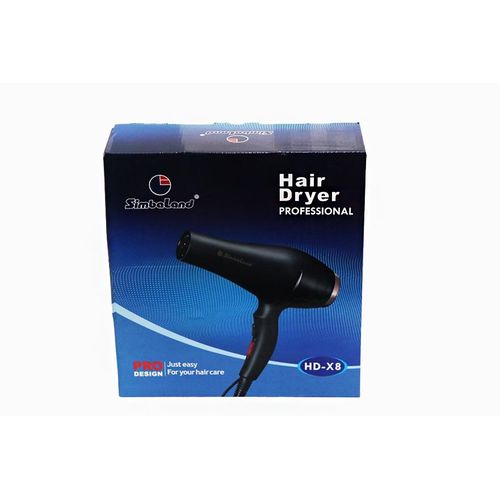 Simbaland HD X8 Hair Dryer - Black