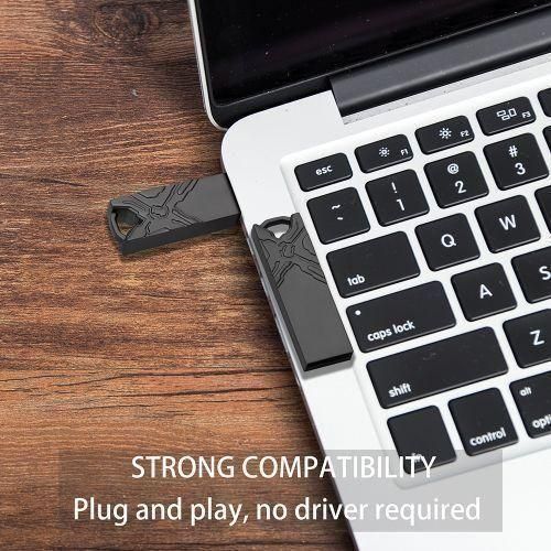 GUEETON 128GB Metal OTG Usb Flash Drive Waterproof 3D Embossment