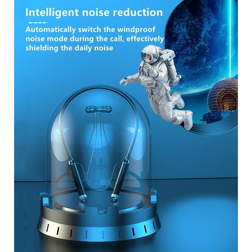 RichRipple Sports Bluetooth Into The Ear Neck Hanging Type Running Stereo Large Capacity Wireless Earphone