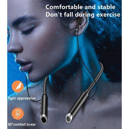 RichRipple Sports Bluetooth Into The Ear Neck Hanging Type Running Stereo Large Capacity Wireless Earphone