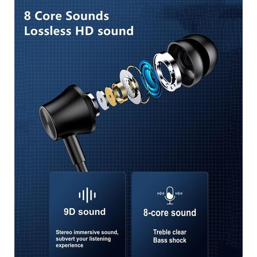 RichRipple Sports Bluetooth Into The Ear Neck Hanging Type Running Stereo Large Capacity Wireless Earphone