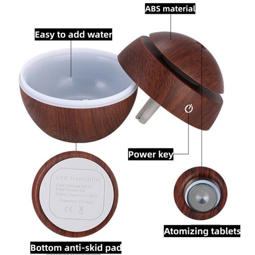 Mateamoda Air Humidifier Aromatic Diffuser Moisturizer Aromatherapy Machine With 7 LED Lights