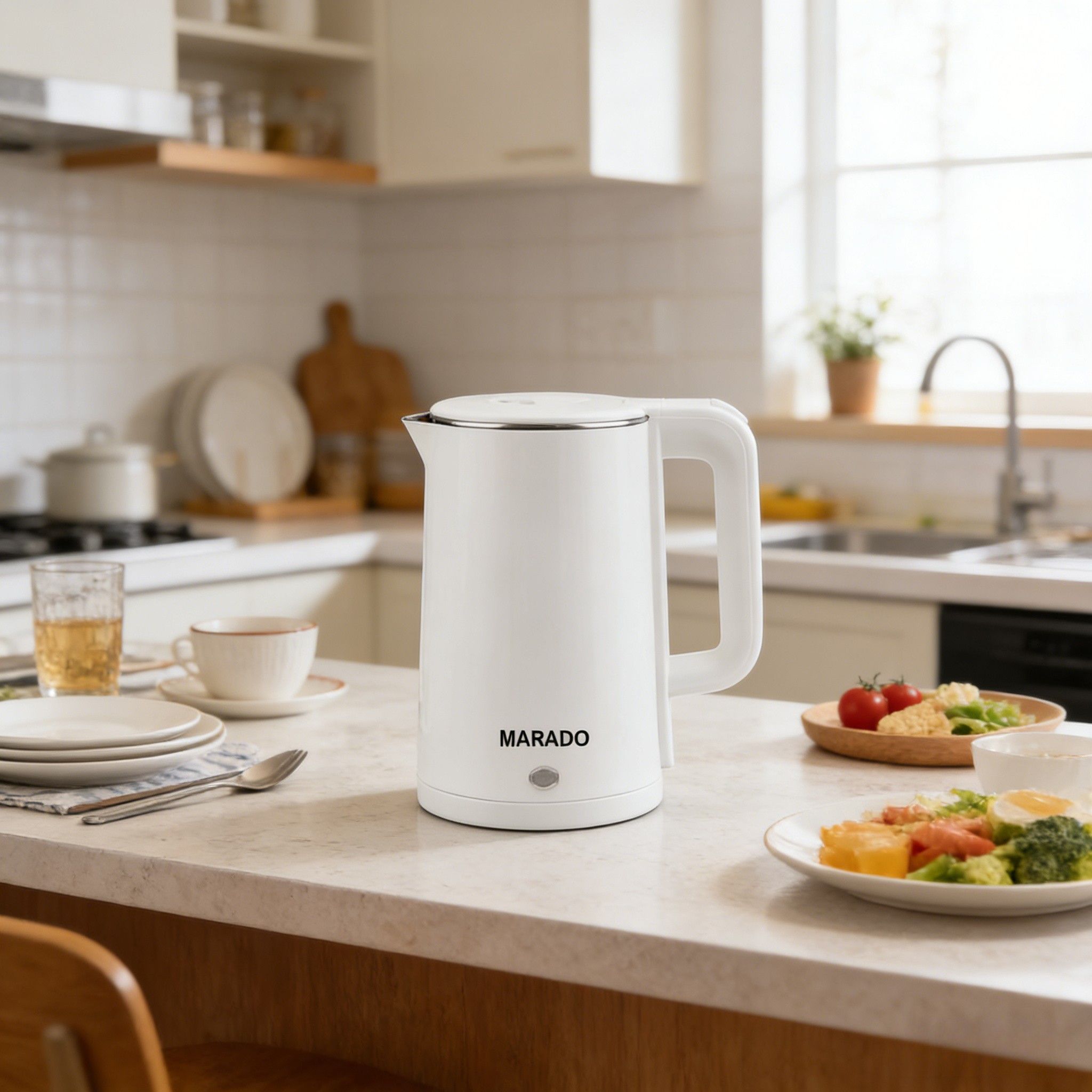 Marado Electric Kettle Percolator 2.3L - White