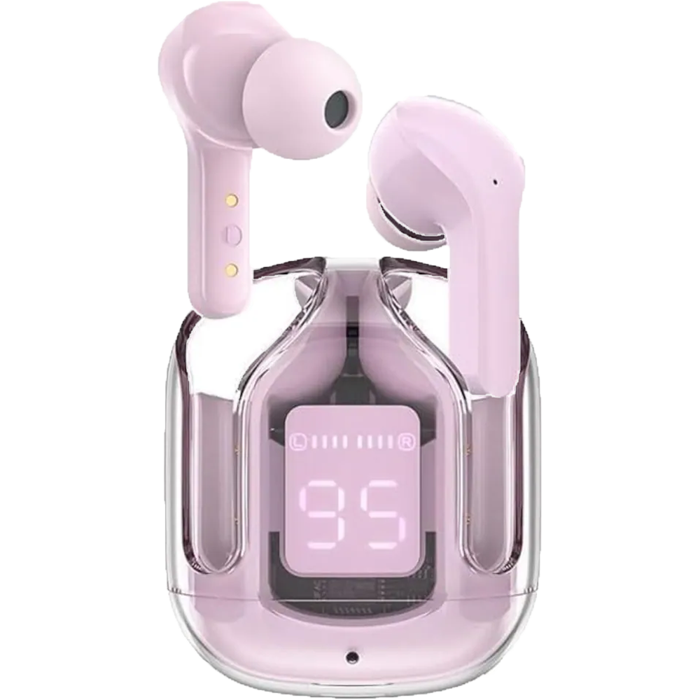 Transparent Ultra Pods Pro Bluetooth 5.3 Waterproof Earpods,  TWS Earbuds, Earphones, Headphones, Earbuds, Airpods, With Transparent POWER DISPLAY, Good HIFI Sound, Touch Control And Comfortable