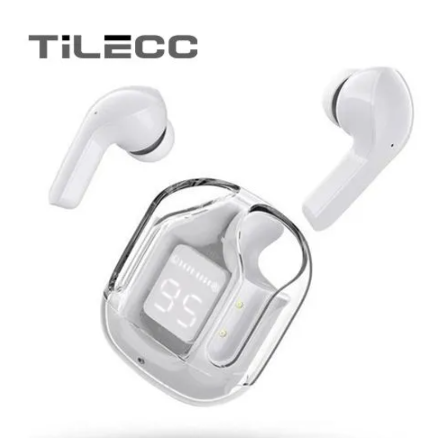 Transparent Ultra Pods Pro Bluetooth 5.3 Waterproof Earpods,  TWS Earbuds, Earphones, Headphones, Earbuds, Airpods, With Transparent POWER DISPLAY, Good HIFI Sound, Touch Control And Comfortable